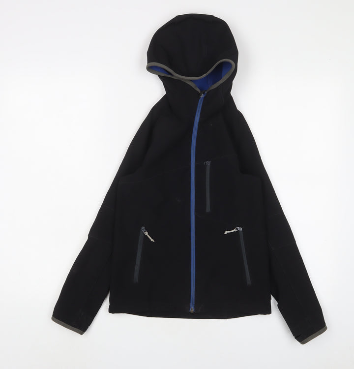 DECATHLON Boys Black Jacket Size 10 Years Zip