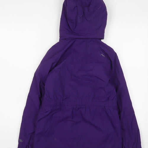 Peter Storm Girls Purple Basic Coat Coat Size 11-12 Years Zip