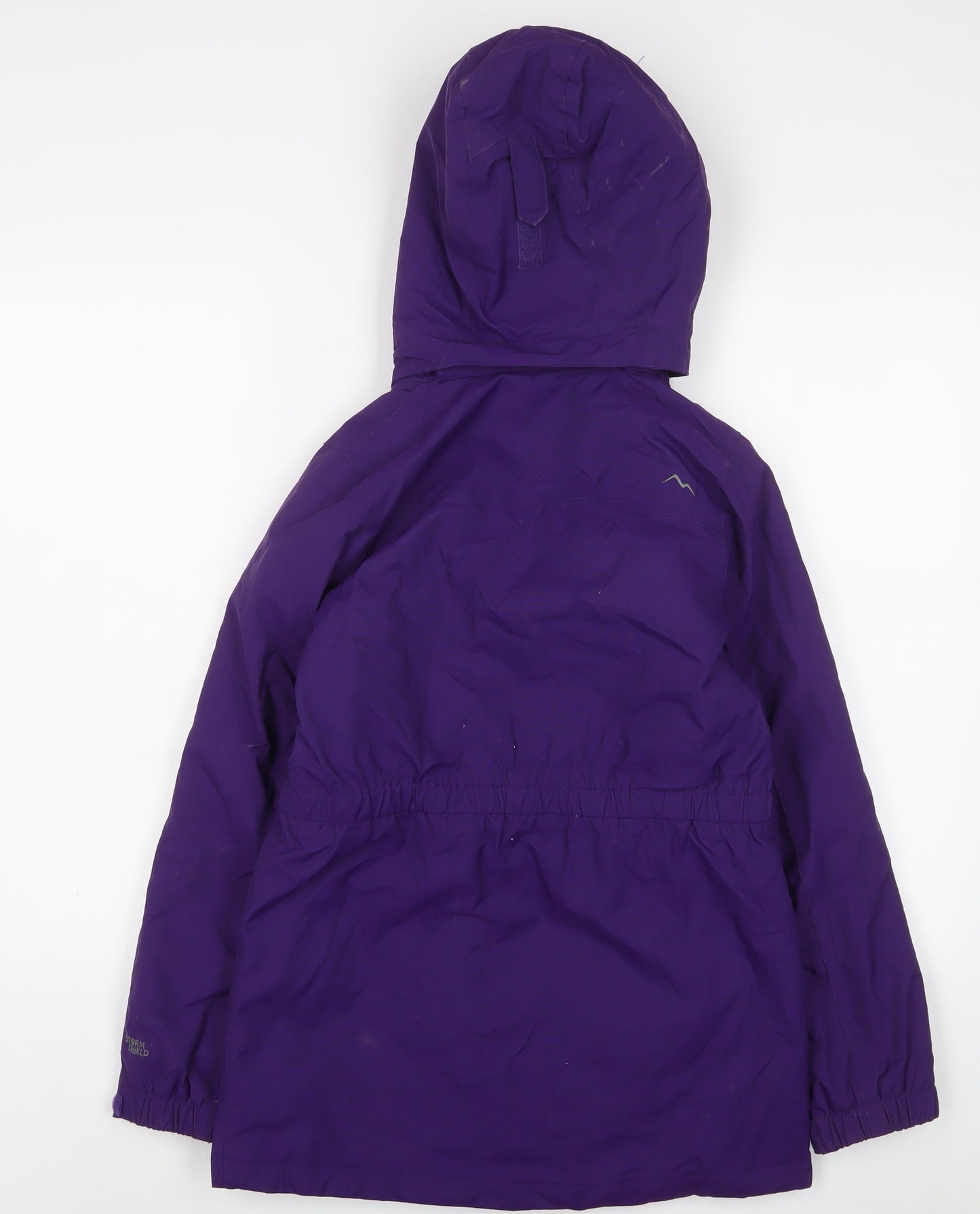 Peter Storm Girls Purple Basic Coat Coat Size 11-12 Years Zip