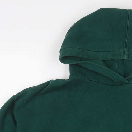 Zara Womens Green Cotton Pullover Hoodie Size S Pullover