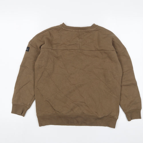 NEXT Boys Brown Cotton Pullover Sweatshirt Size 11 Years Pullover