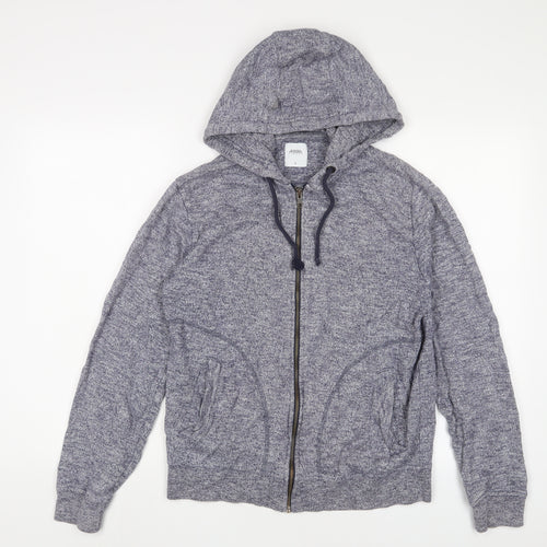 Burton Mens Blue Cotton Full Zip Hoodie Size S
