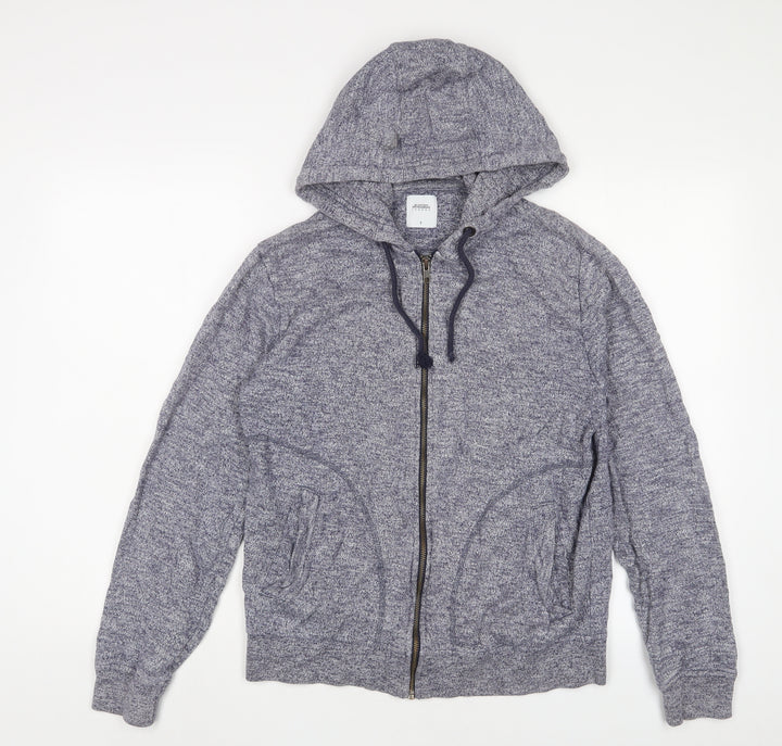 Burton Mens Blue Cotton Full Zip Hoodie Size S