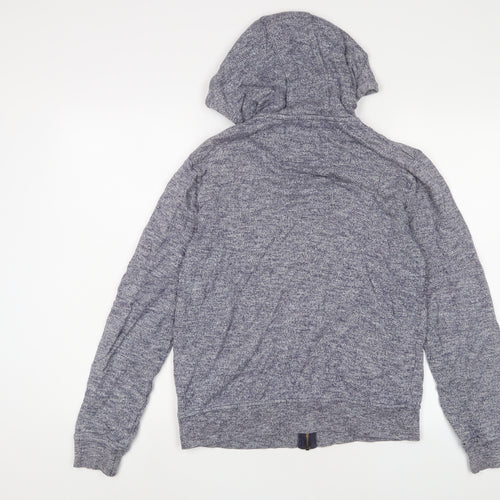 Burton Mens Blue Cotton Full Zip Hoodie Size S