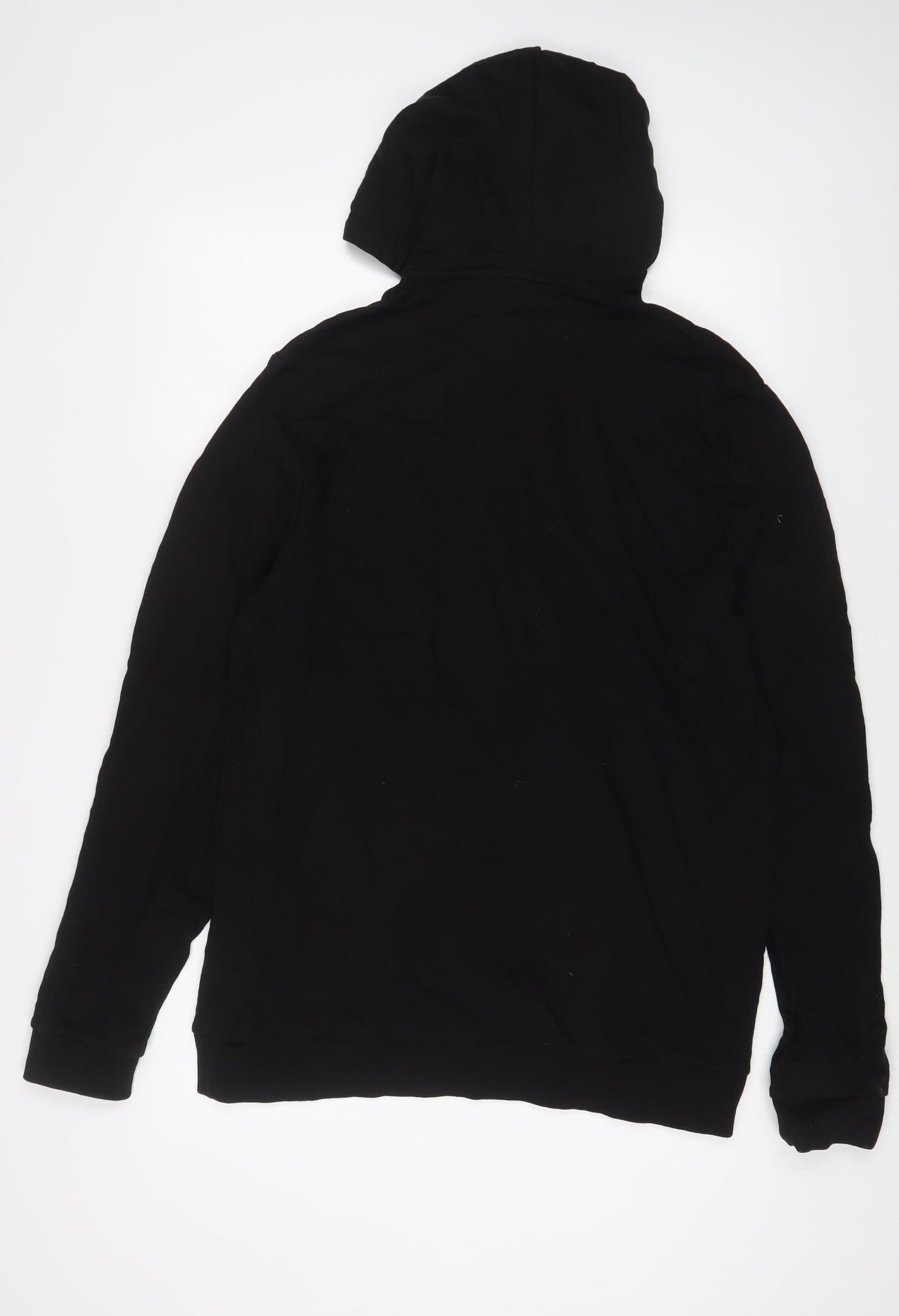 ASOS Mens Black Cotton Pullover Hoodie Size 2XL