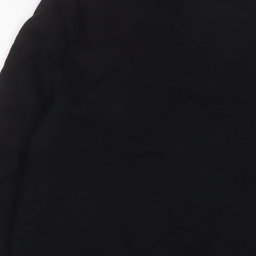 River Island Womens Black Cotton Pullover Sweatshirt Size S Pullover - Embroidered