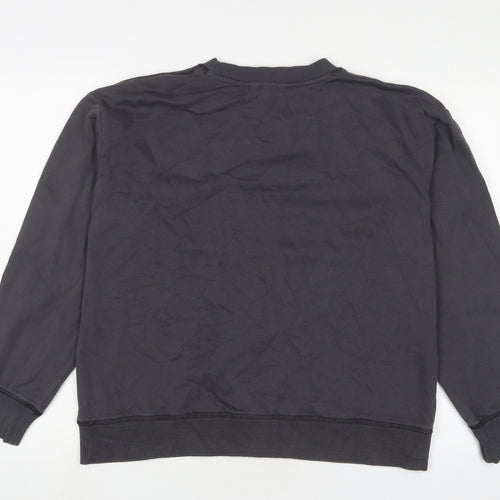 H&M Womens Grey Cotton Pullover Sweatshirt Size M Pullover - New York