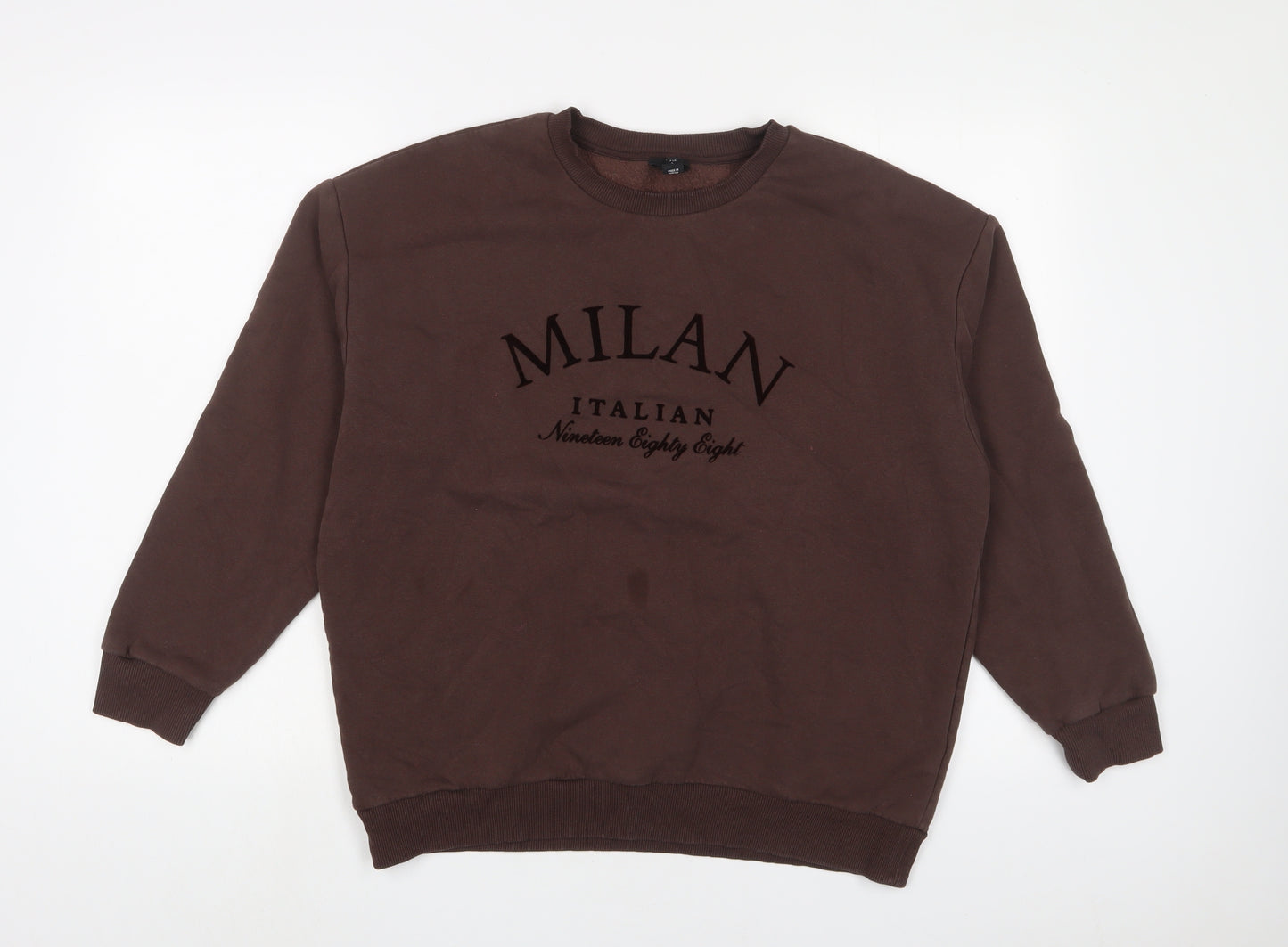River Island Womens Brown Cotton Pullover Sweatshirt Size S Pullover - Milan