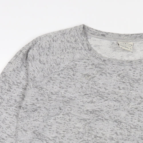 Camp David Mens Grey Cotton Pullover Sweatshirt Size L