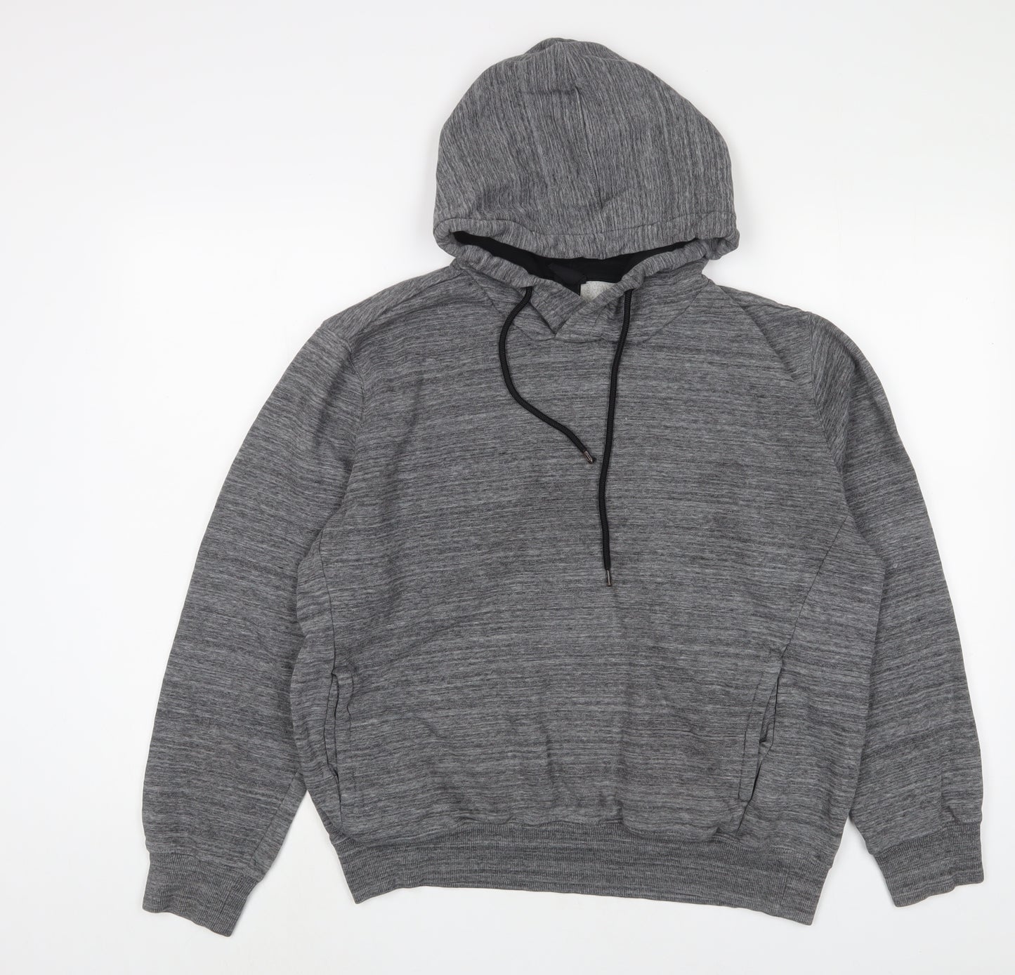 H&M Mens Grey Cotton Pullover Hoodie Size M