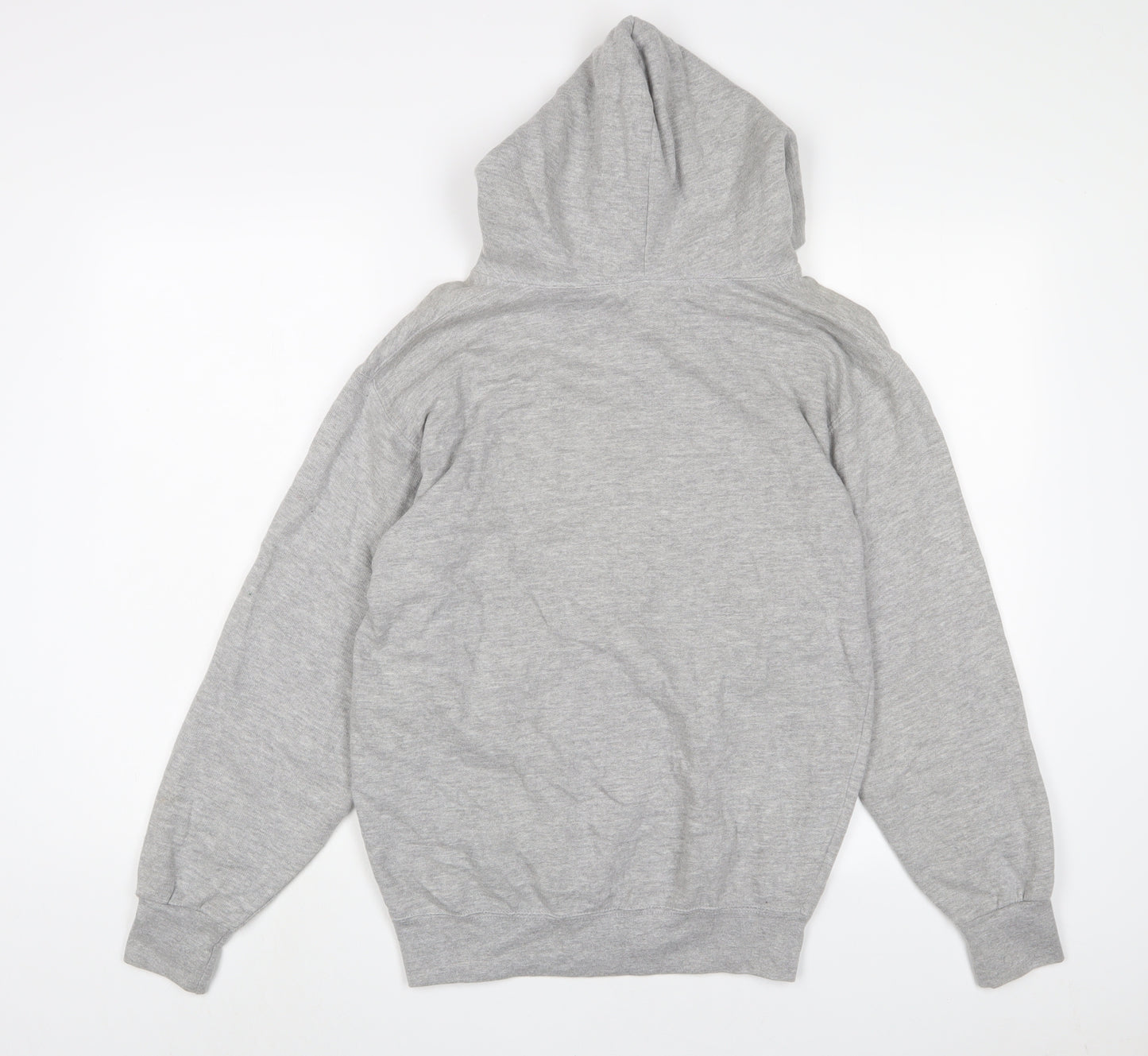 Jostens Mens Grey Cotton Pullover Hoodie Size S - Embroidered