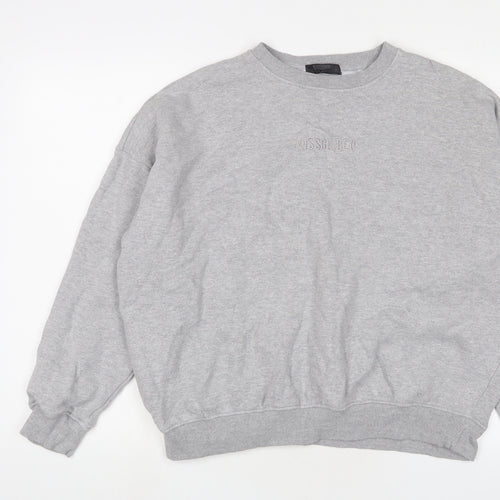 missgui Womens Grey Cotton Pullover Sweatshirt Size 12 Pullover