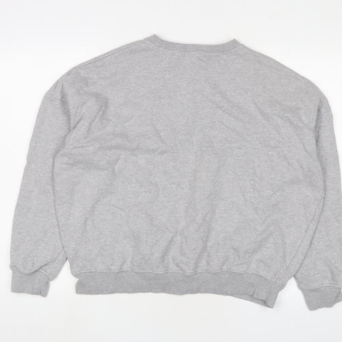 missgui Womens Grey Cotton Pullover Sweatshirt Size 12 Pullover