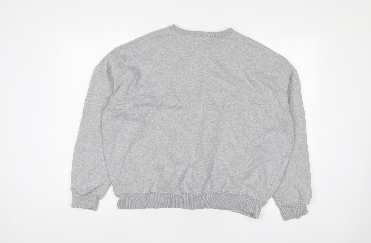 missgui Womens Grey Cotton Pullover Sweatshirt Size 12 Pullover