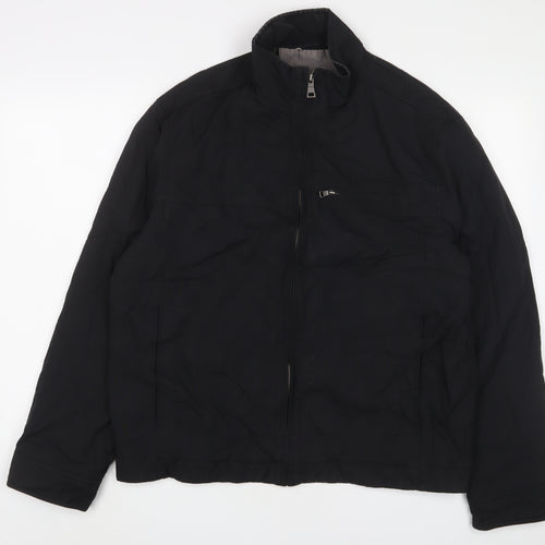 Autograph Mens Black Jacket Coat Size M Zip
