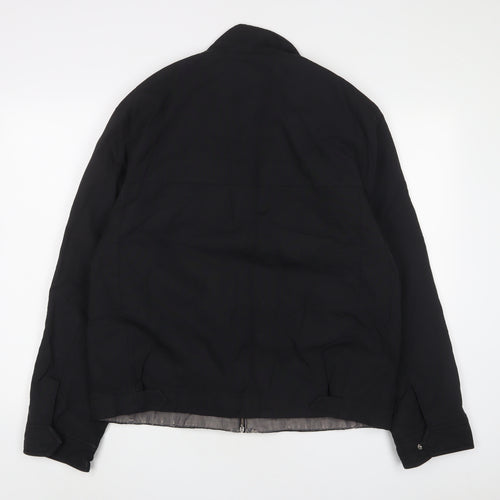Autograph Mens Black Jacket Coat Size M Zip