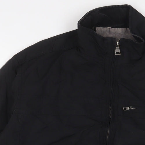 Autograph Mens Black Jacket Coat Size M Zip