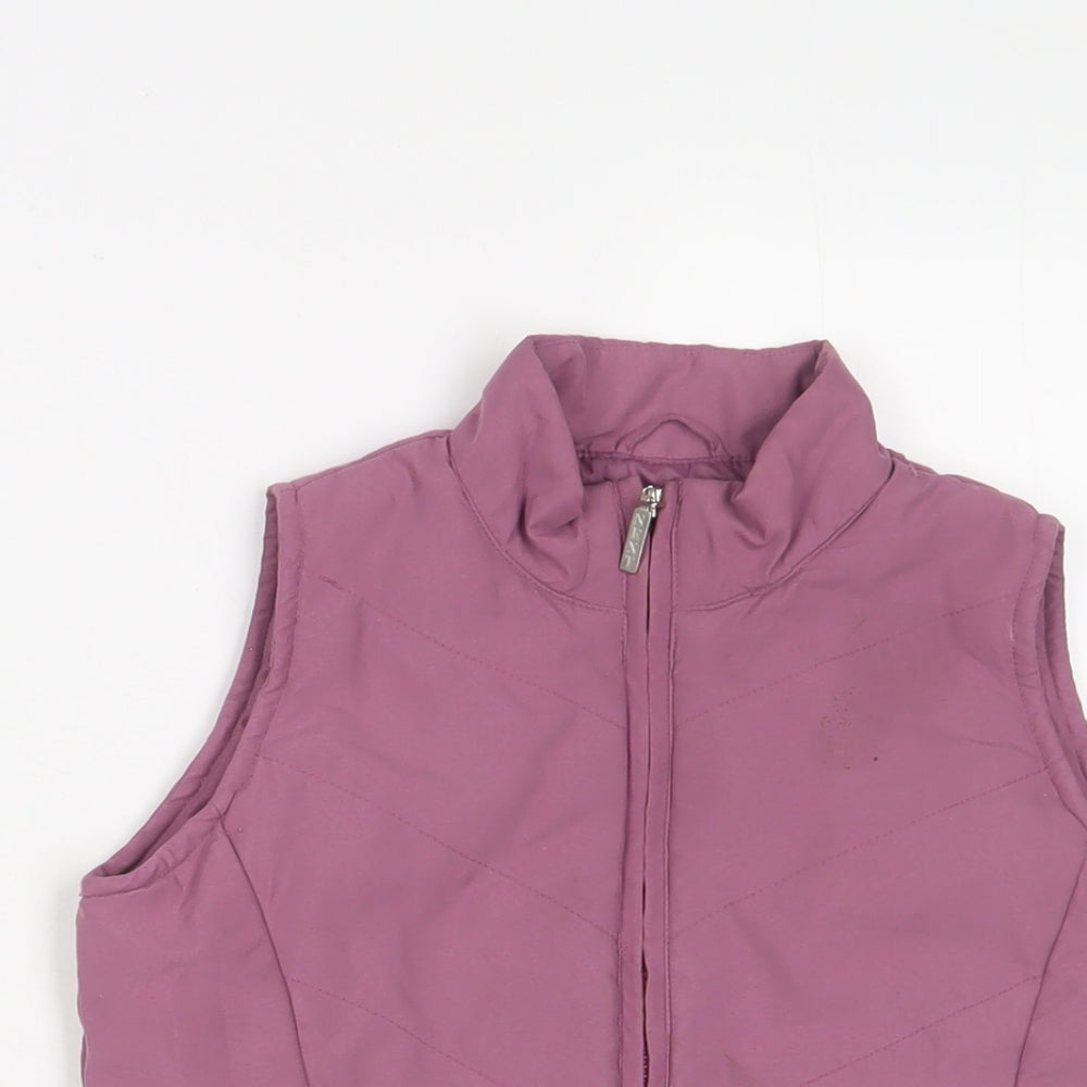 NEXT Girls Pink Gilet Jacket Size 7-8 Years Zip