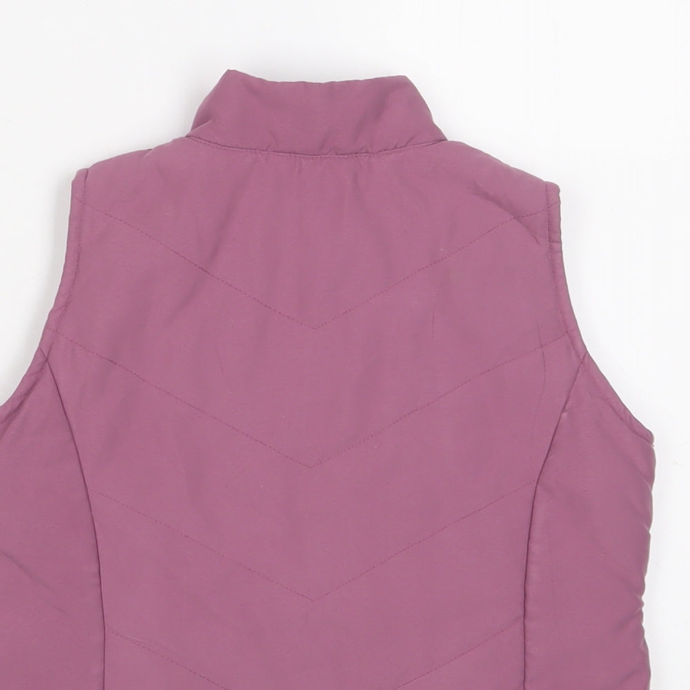 NEXT Girls Pink Gilet Jacket Size 7-8 Years Zip