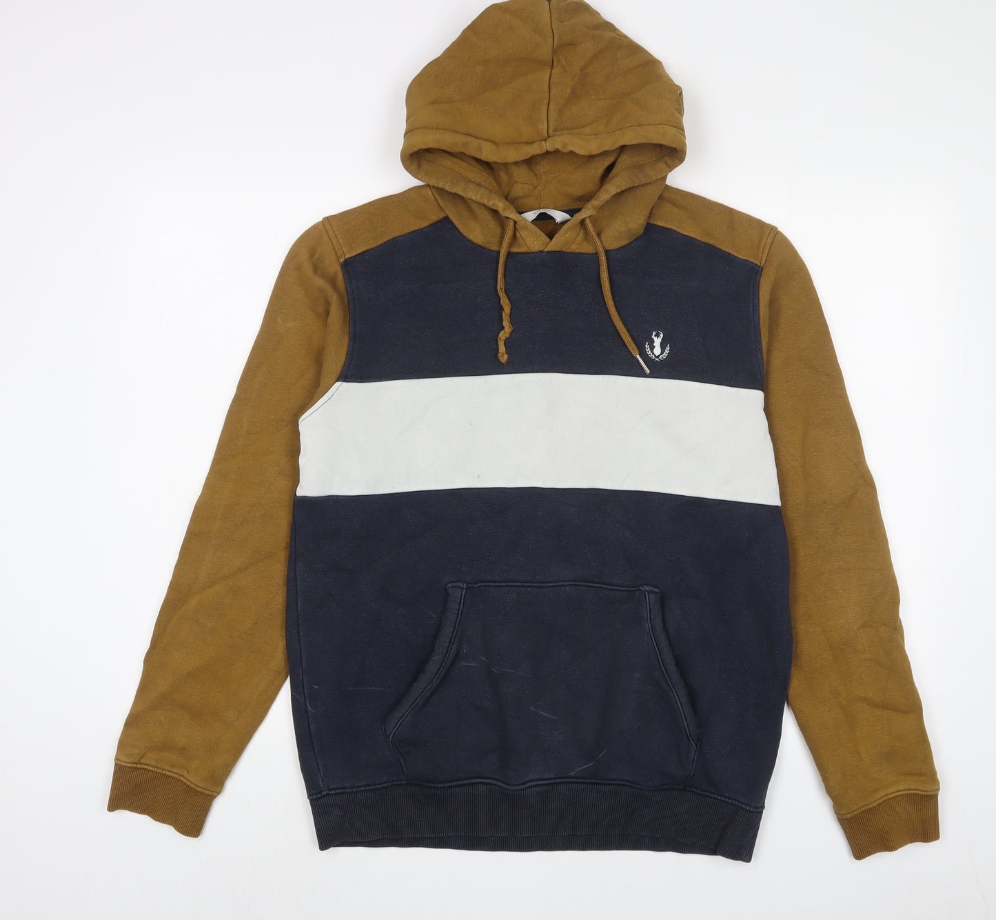 NEXT Mens Blue Cotton Pullover Hoodie Size M
