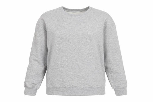 Front view of ASOS women’s red cotton pullover sweatshirt, size UK 10, pullover