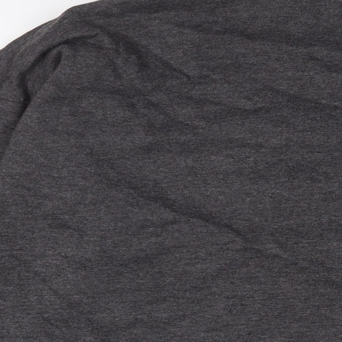 Boohoo Womens Grey Cotton Pullover Sweatshirt Size 16 Zip - Chicago