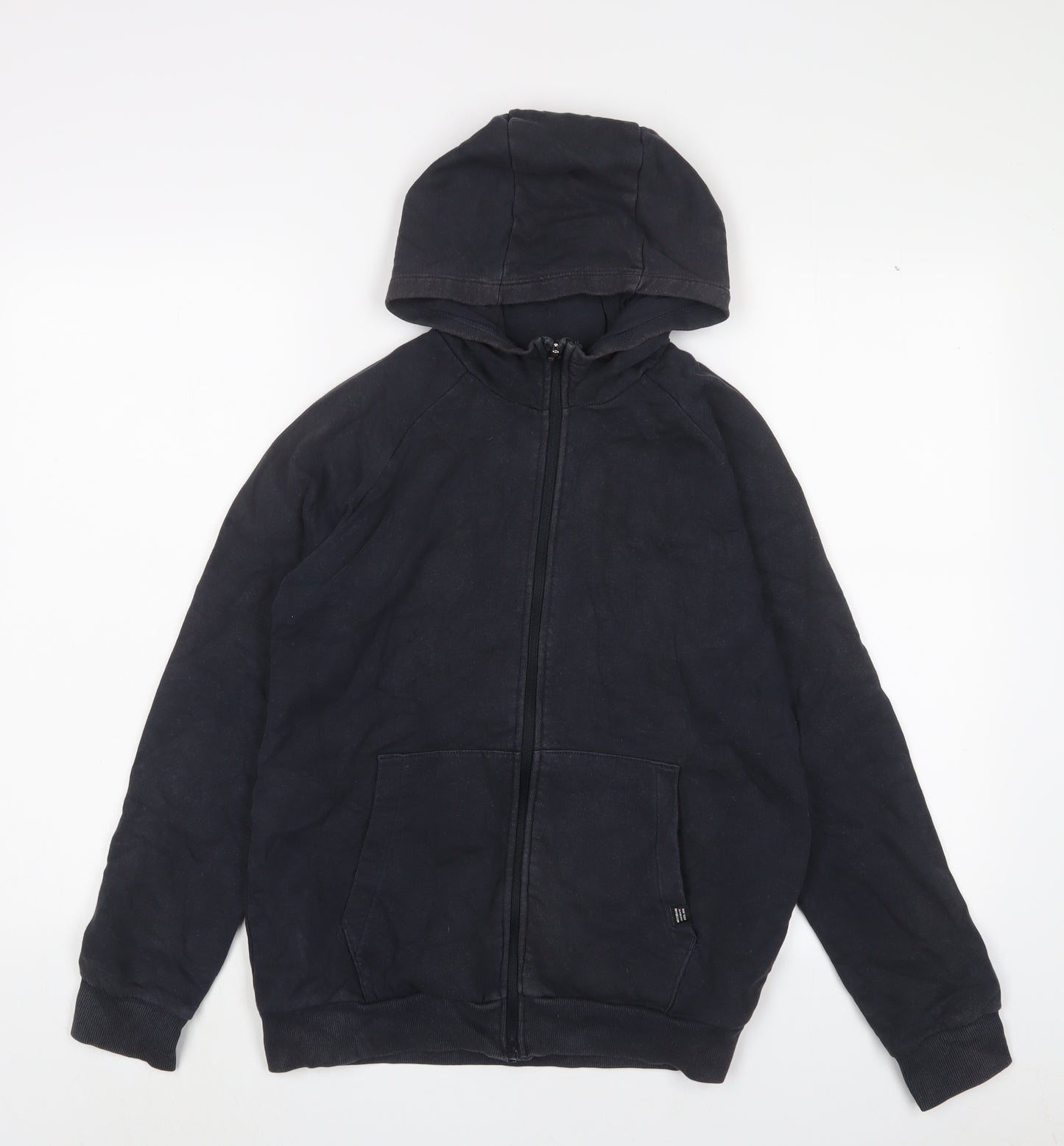 NEXT Boys Blue Cotton Full Zip Hoodie Size 13 Years Zip