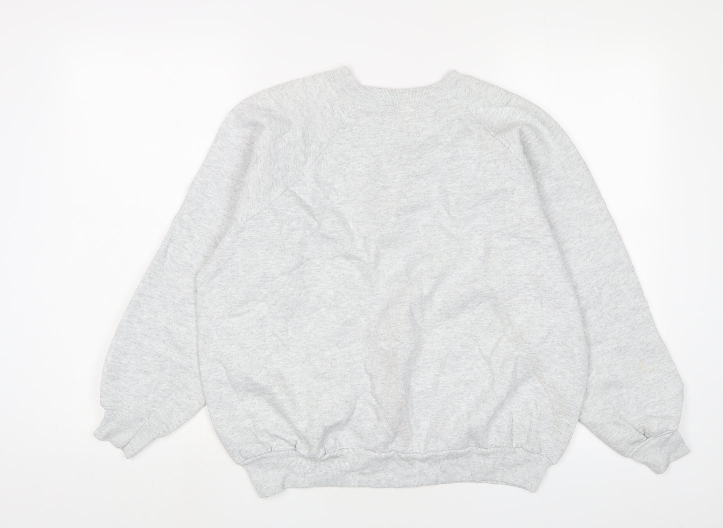 Hanes Herway Womens Grey Cotton Pullover Sweatshirt Size L Pullover - Christmas