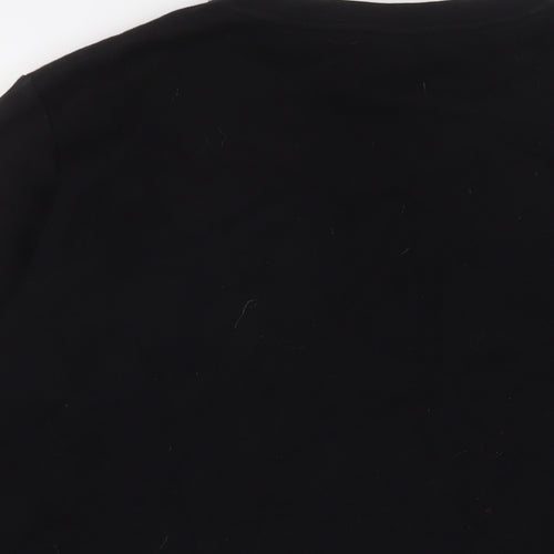 H&M Mens Black Cotton Pullover Sweatshirt Size M