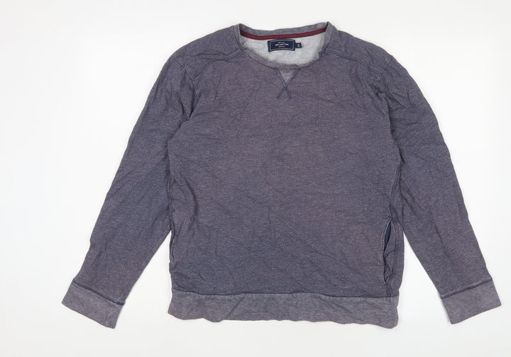 John Lewis Mens Blue Cotton Pullover Sweatshirt Size S