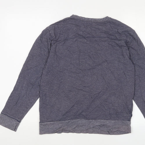 John Lewis Mens Blue Cotton Pullover Sweatshirt Size S