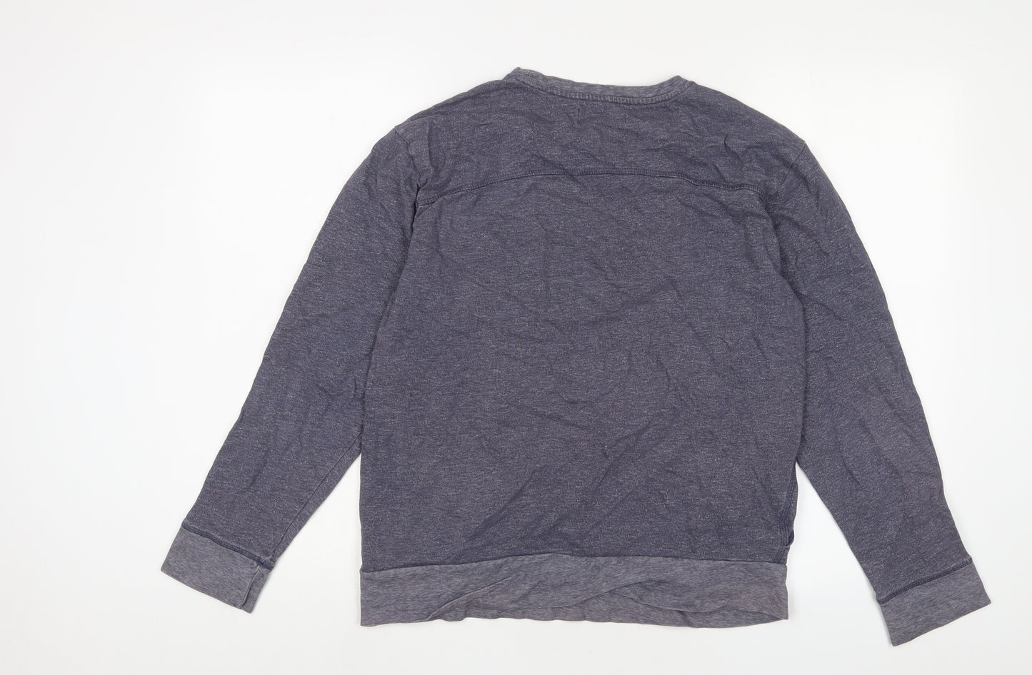 John Lewis Mens Blue Cotton Pullover Sweatshirt Size S