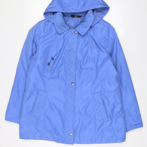 Bonmarché Womens Blue Jacket Coat Size M Zip
