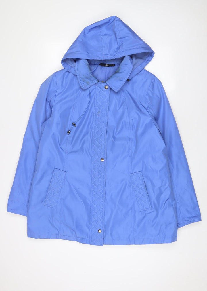 Bonmarché Womens Blue Jacket Coat Size M Zip