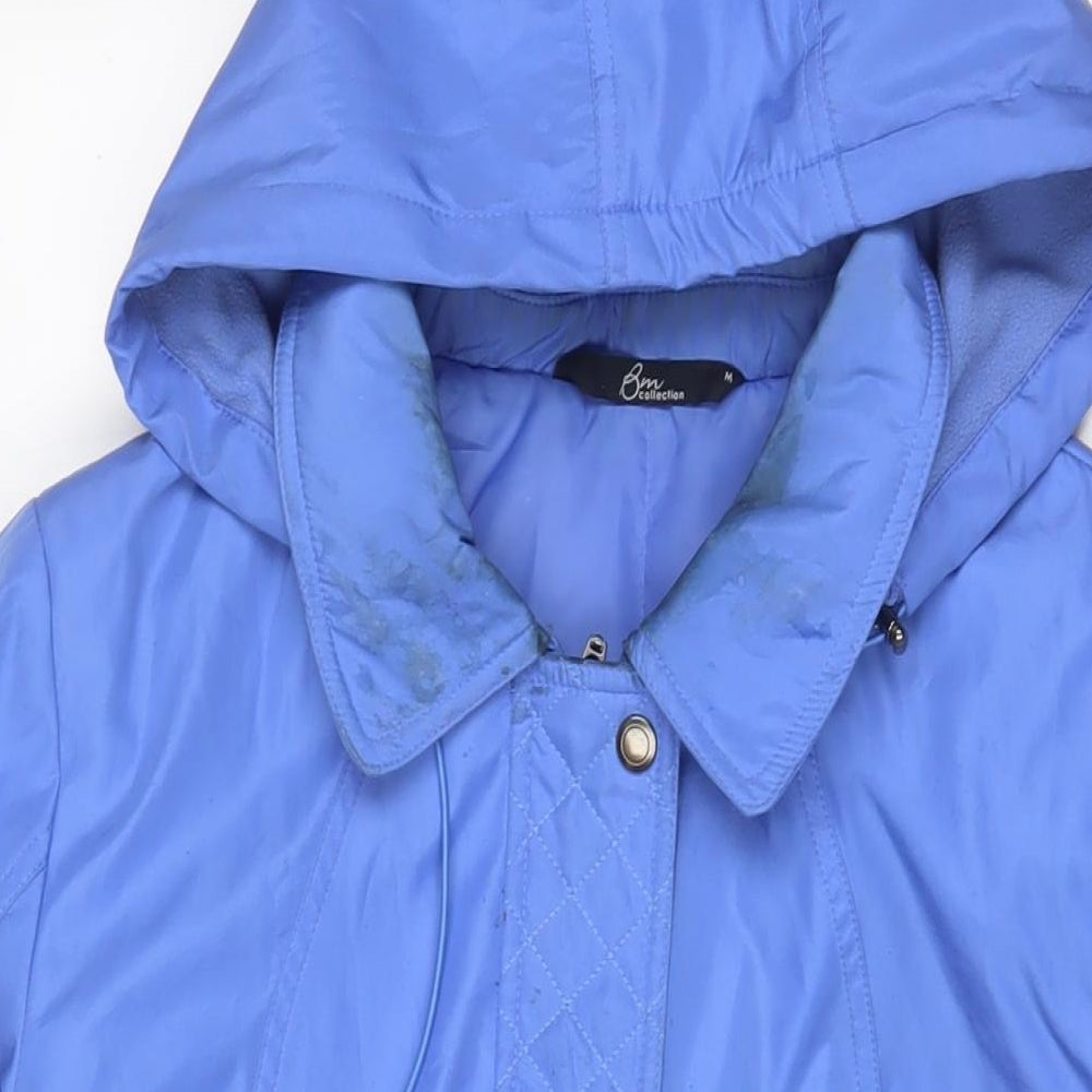 Bonmarché Womens Blue Jacket Coat Size M Zip