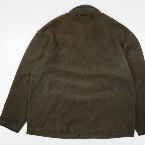 Authentic Mens Green Jacket Size L Zip