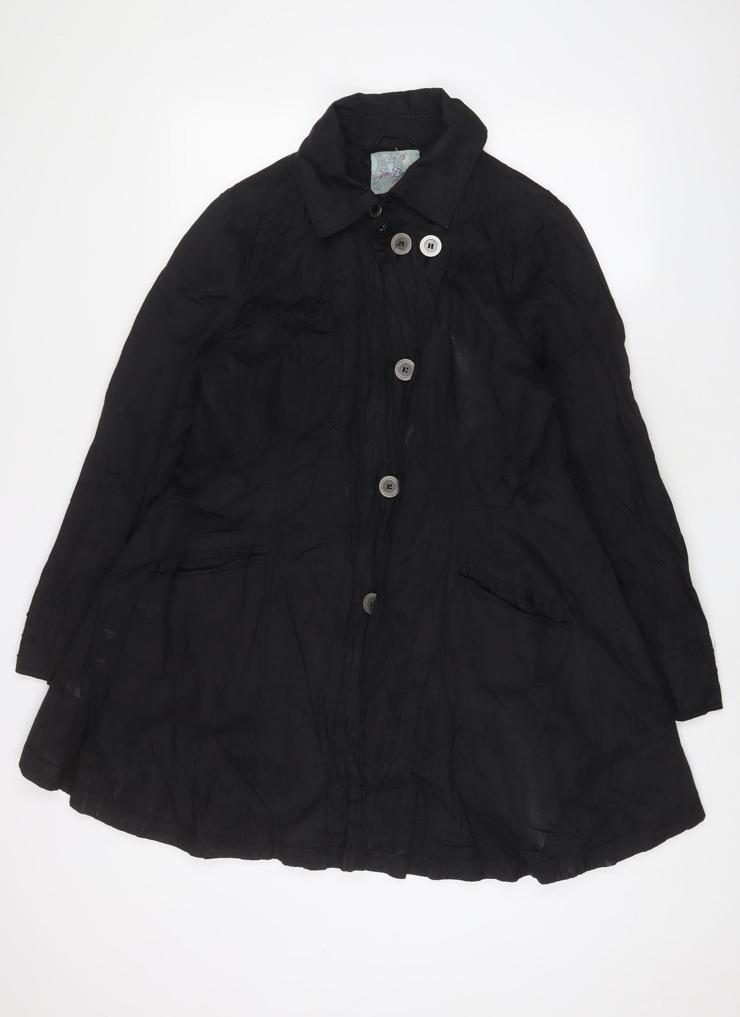 Joe Browns Womens Black Jacket Size 16 Zip