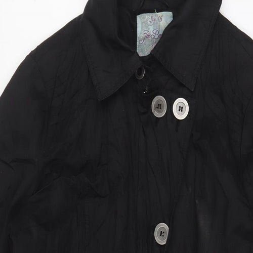Joe Browns Womens Black Jacket Size 16 Zip