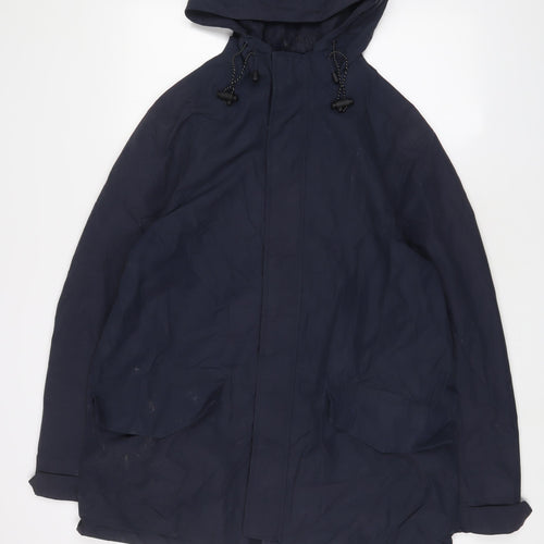 Racing Green Mens Blue Jacket Coat Size L Zip