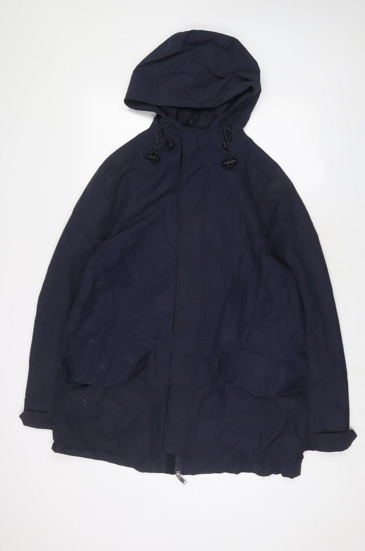 Racing Green Mens Blue Jacket Coat Size L Zip