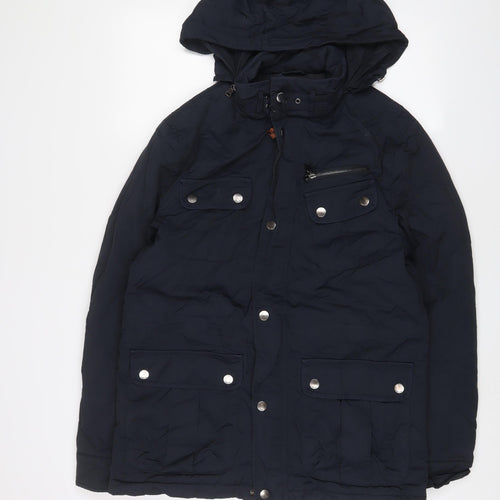 Howick Tailored Mens Blue Jacket Coat Size M Zip