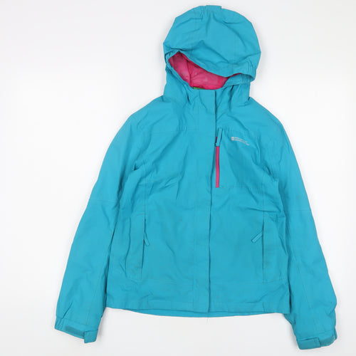 Mountain Warehouse Girls Blue Jacket Size 11-12 Years Zip