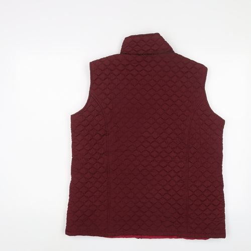 Rut Womens Red Gilet Jacket Size L Zip