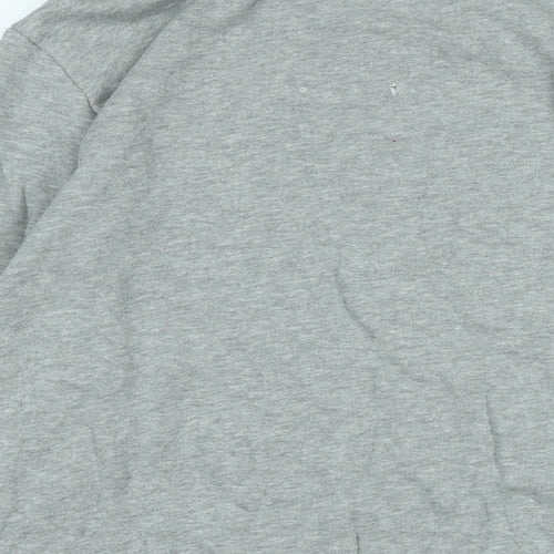 Lee Jeans Mens Grey Polyester Pullover Sweatshirt Size L - Logo