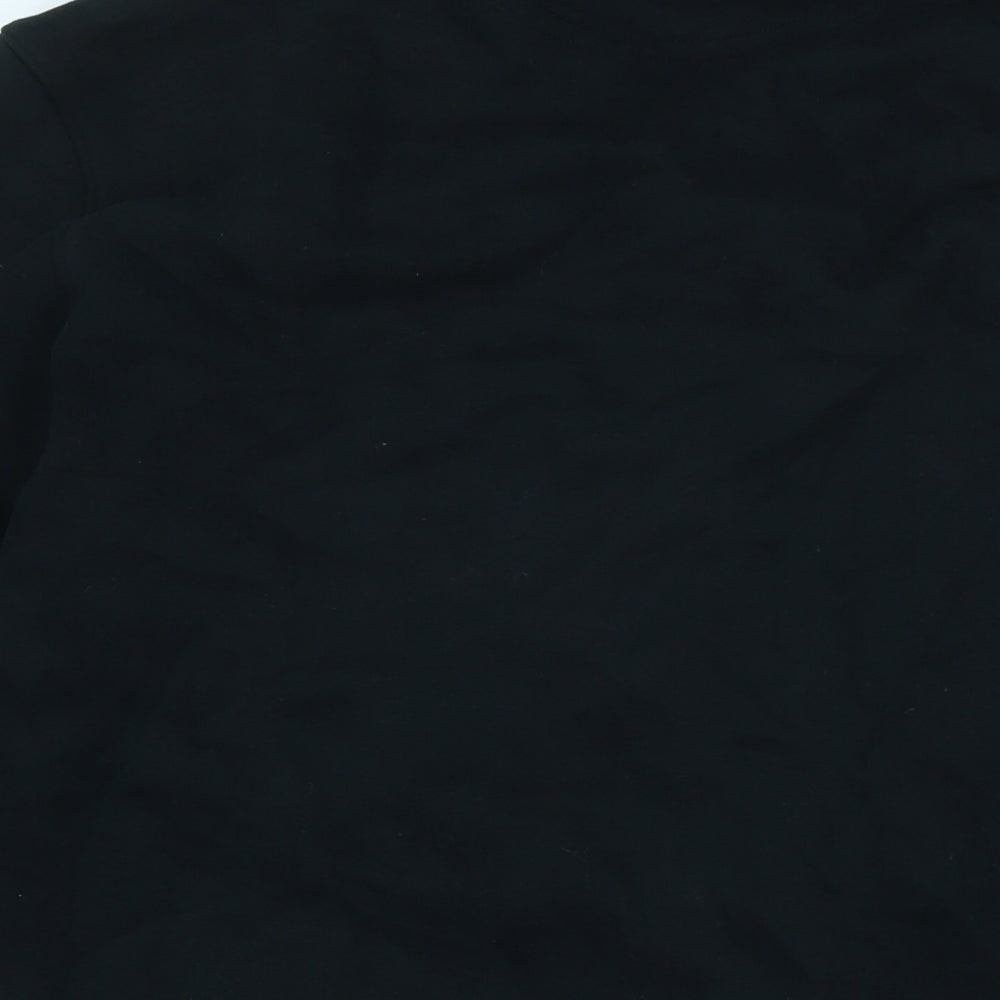 All Star Converse Mens Black Jacket Size S Snap - Logo