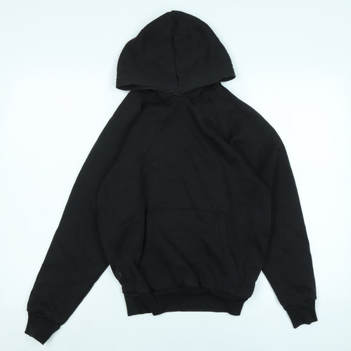 Slazenger Boys Black Polyester Pullover Hoodie Size 9-10 Years - Logo