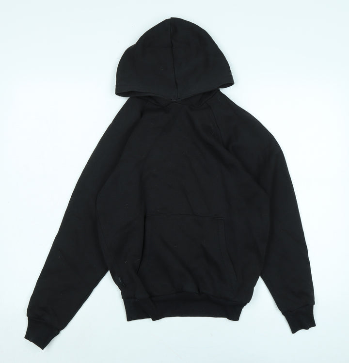 Slazenger Boys Black Polyester Pullover Hoodie Size 9-10 Years - Logo