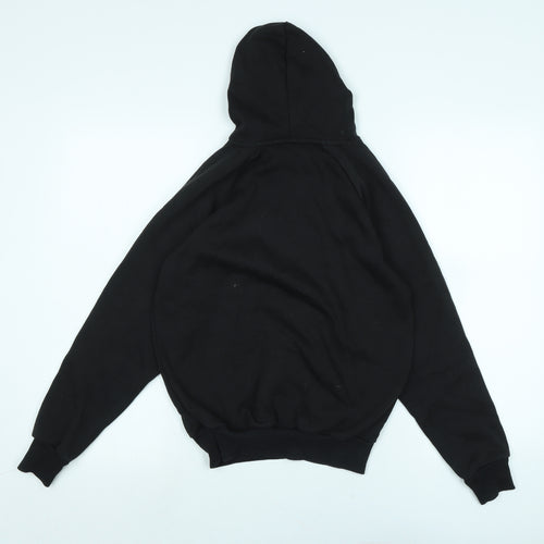 Slazenger Boys Black Polyester Pullover Hoodie Size 9-10 Years - Logo
