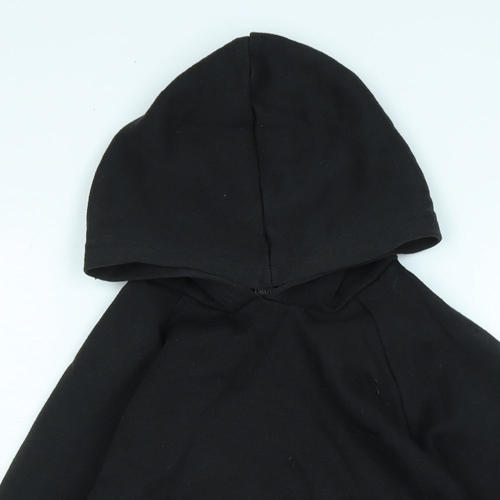 Slazenger Boys Black Polyester Pullover Hoodie Size 9-10 Years - Logo