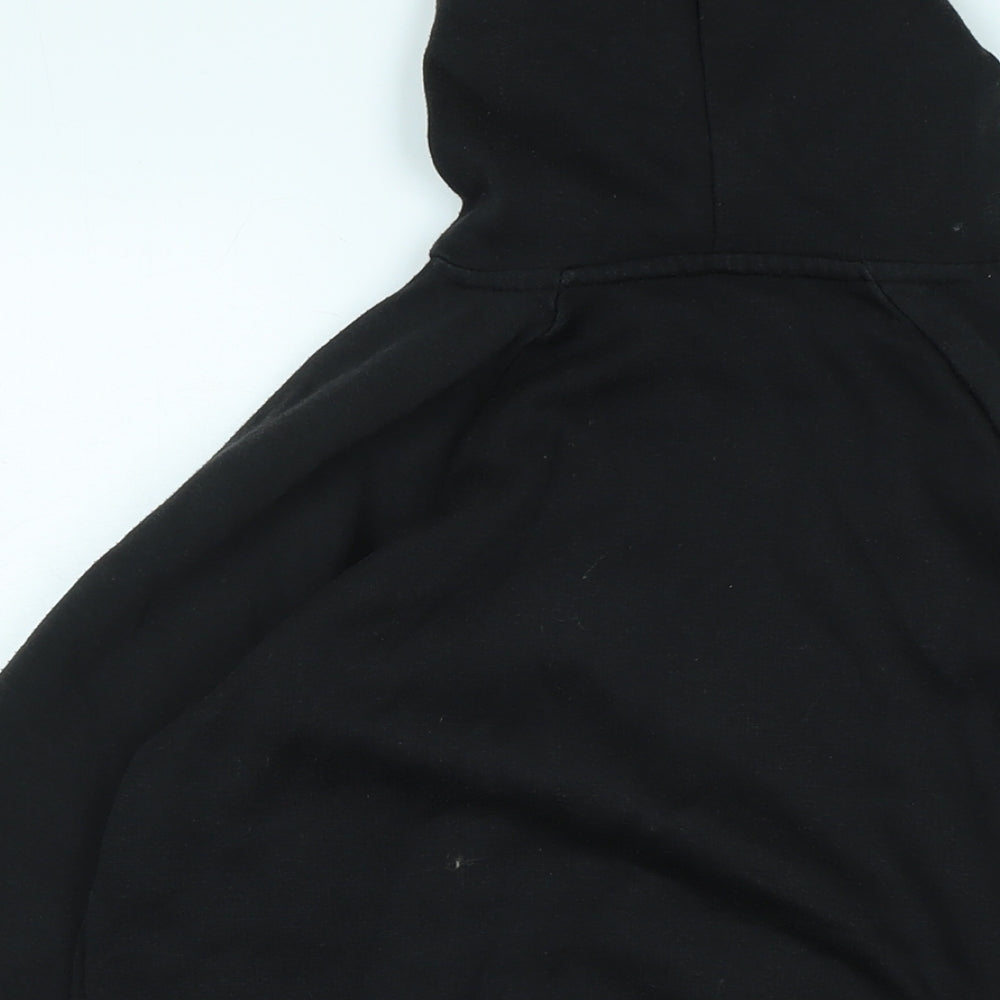 Slazenger Boys Black Polyester Pullover Hoodie Size 9-10 Years - Logo